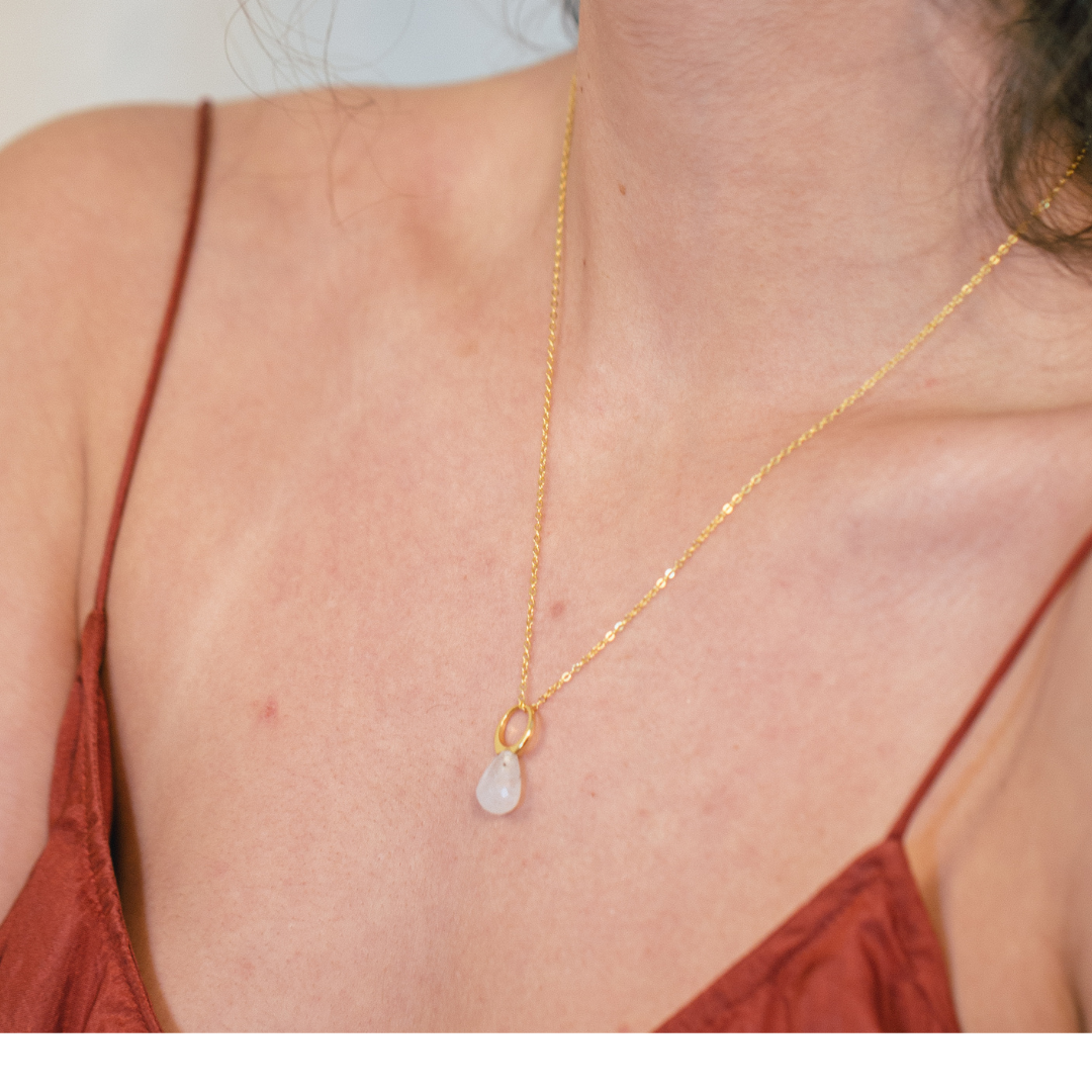 Drip Necklace Moonstone